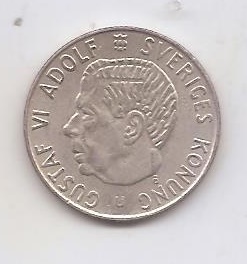 SUECIA DEL AÑO 1966 DE 1 KRONA U